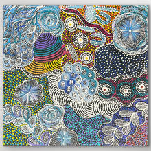Load image into Gallery viewer, "My Country (Utopia)" original Aboriginal painting by Janet Golder Kngwarreye, 61cm x 59cm - authentic Indigenous Australian artwork
