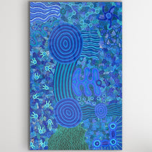 Load image into Gallery viewer, "Mamungaryi-nya" original Aboriginal painting by Renae Nakamarra Nelson, 180cm x 113cm - authentic Indigenous Australian artwork
