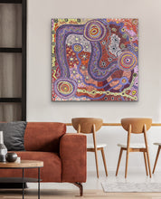 Load image into Gallery viewer, "Nguru Munu Tjukula" Audrey Brumby 120cm x 114cm APY Lands artwork
