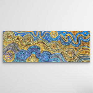 "Caterpillar Dreaming" Rhoda Tjitayi 116cm x 43cm