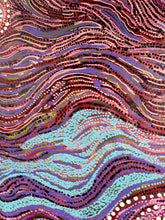 Load image into Gallery viewer, "Minyma Kutjara" by Joanne Ken - alternate view, original Aboriginal painting, 117cm x 61cm
