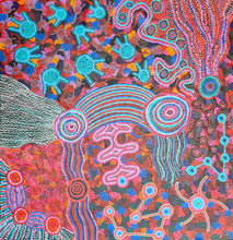 Load image into Gallery viewer, Authentic APY Lands Artwork Square Painting "Mamungari-Nya" Renae Nakamarra Nelson 130cm x 126cm
