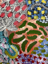 Load image into Gallery viewer, "Awelye" Aboriginal art by Karen Bird Ngale - close-up detail, 205cm x 150cm
