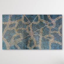 Load image into Gallery viewer, Aboriginal Painting Large Blue and Yellow
