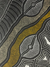 Load image into Gallery viewer, Delvine Pitjara dot painting close up
