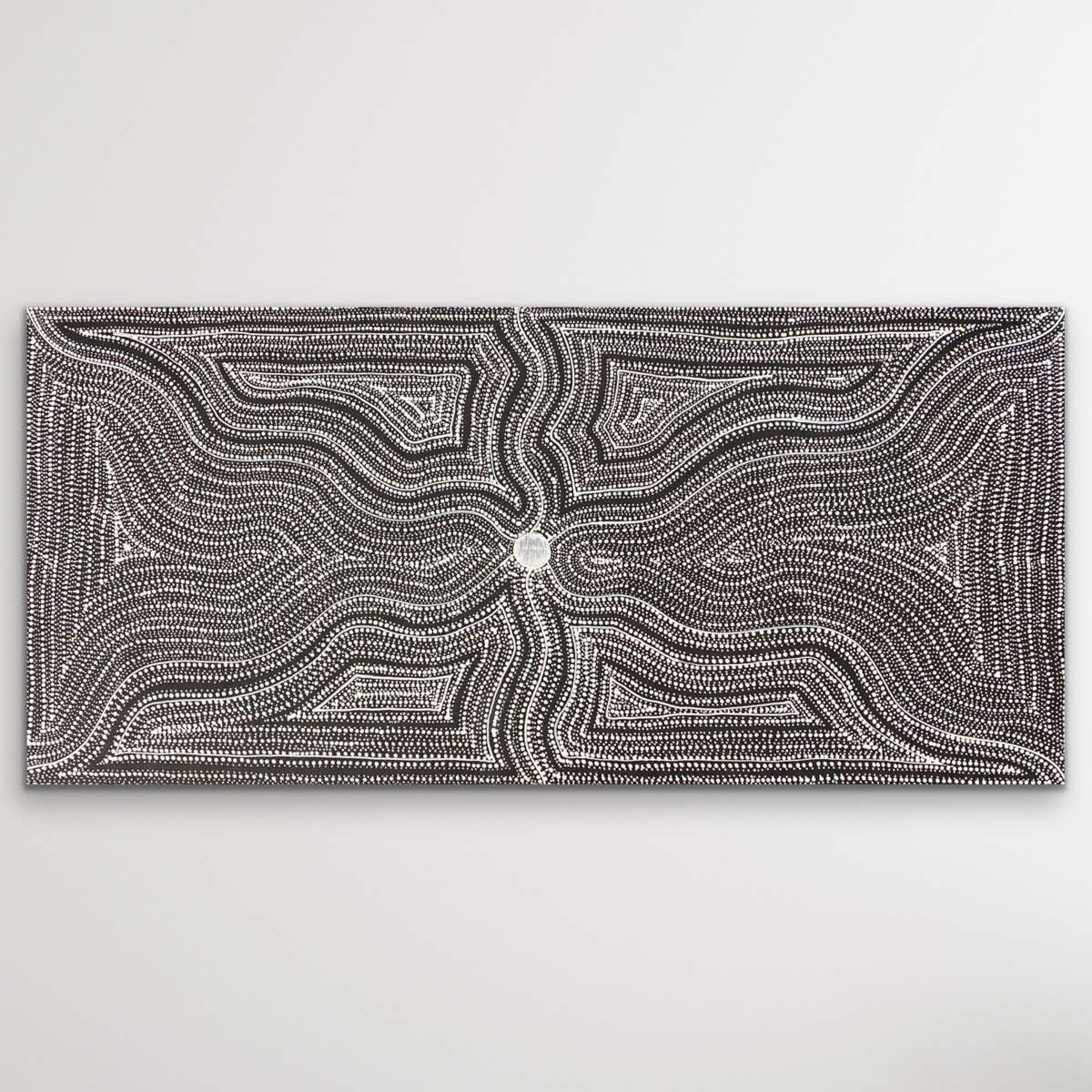 Seed Dreaming Aboriginal artwork by Marshall Jangala Robertson featuring delicate dot patterns and flowing design