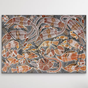 "Billabong Story" Eddie Blitner 125cm x 88cm