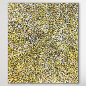 "Bush Medicine Leaves" Jeannie Pitjara 108cm x 95cm