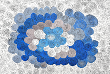 Load image into Gallery viewer, Salt Water Country Aboriginal art canvas by Maureen Hudson styled in modern interior
