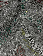 Load image into Gallery viewer, Artistic depiction of birds eye view of the Country "My Country" Rayleen Pula Price 91cm x 70cm
