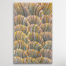 Load image into Gallery viewer, Woven sad dune with wavy pattern on white wall
