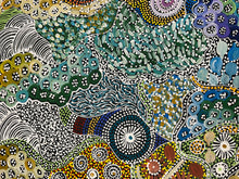 Load image into Gallery viewer, My Country Utopia by Janet Golder Kngwarreye authentic Aboriginal art celebrating country and cultural heritage
