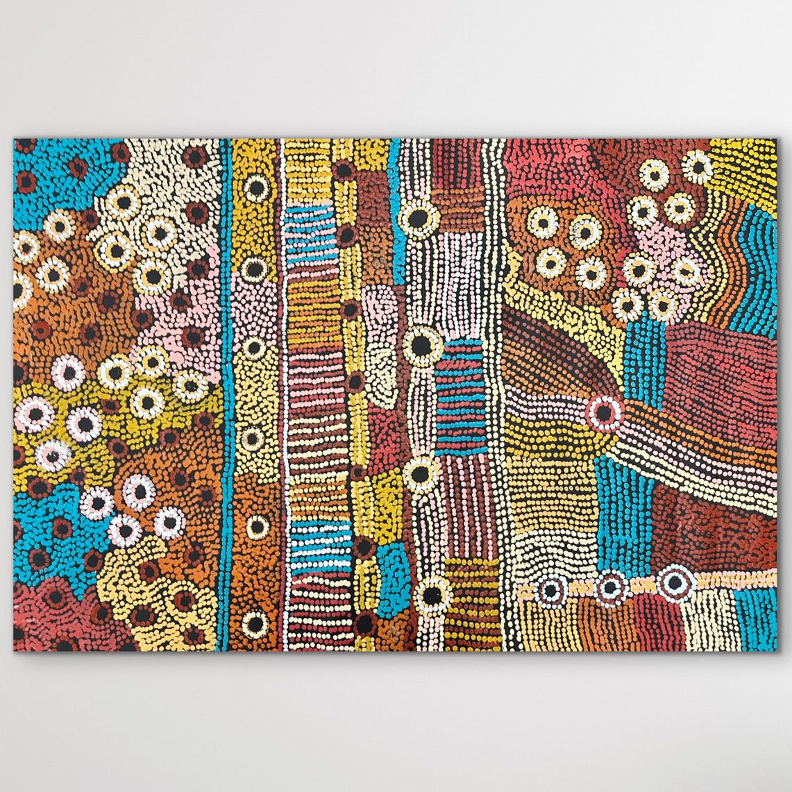 "Minyma Kutjara" Cassyanne Woods 117cm x 81cm
