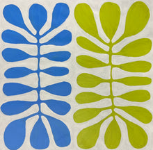 Load image into Gallery viewer, "Acacia Leaves (Watiya Tjuta)" Debra Nangala McDonald 61cm x 60cm green and blue
