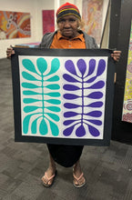 Load image into Gallery viewer, "Acacia Leaves (Watiya Tjuta)" original Aboriginal painting by Debra Nangala McDonald, 61cm x 61cm - authentic Indigenous Australian artwork
