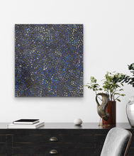 Load image into Gallery viewer, "Bush Plum" by Alvira Bird Mpetyane - shown on wall, 93cm x 88cm - Aboriginal art
