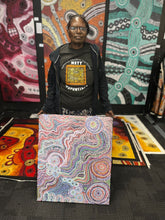 Load image into Gallery viewer, Captured inside the studio gallery, showing scale and the warmth of colour in natural light.
