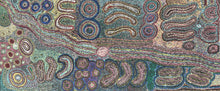 Load image into Gallery viewer, Captured beside her canvas, revealing the scale and vibrancy of her storytelling in person.
