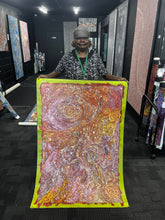 Load image into Gallery viewer, Artist photo with Carolanne ken holding painting
