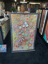 Load image into Gallery viewer, Julieanne turner original artwork artist holding painting
