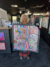 Load image into Gallery viewer, "Seven Sisters" Teresa Punami Mula Pimangka 78cm x 72cm artist photo in gallery
