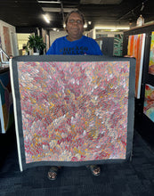 Load image into Gallery viewer, Artist photo with Chantelle Robertson holding her painting
