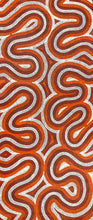 Load image into Gallery viewer, "Sand Dunes (Tali)" Aboriginal art by Gwenda Turner Nungurrayi - close-up detail, 199cm x 85cm
