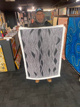 Load image into Gallery viewer, Authentic Aboriginal art Seed Dreaming by Marshall Jangala Robertson featuring fine dots and rhythmic flow
