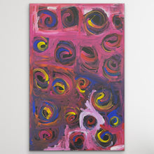 Load image into Gallery viewer, "Tingari" by Bob Gibson Tjungurrayi - detail view of Aboriginal painting, 151cm x 95cm
