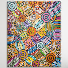 Load image into Gallery viewer, "Women Collecting Bush Tucker" Debra Nangala McDonald 120cm x 97cm from Art by Farquhar
