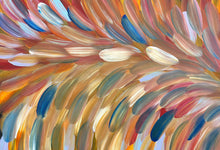 Load image into Gallery viewer, "Bush Medicine Leaves" Aboriginal art by Esther Haywood Petyarre - close-up detail, 94cm x 72cm
