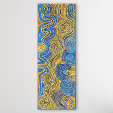 Load image into Gallery viewer, Authentic Aboriginal painting Caterpillar Dreaming by Rhoda Tjitayi, 116 x 43 cm, APY Lands art
