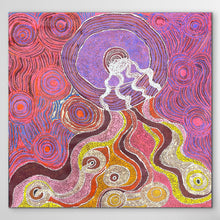 Load image into Gallery viewer, "Minyma Kutjara" original Aboriginal painting by Joanne Ken, 102cm x 98cm - authentic Indigenous Australian artwork
