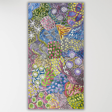 Load image into Gallery viewer, "Awelye" original Aboriginal painting by Karen Bird Ngale, 146cm x 103cm - authentic Indigenous Australian artwork
