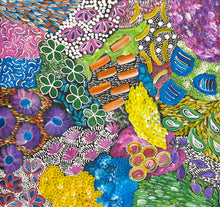 Load image into Gallery viewer, "Awelye" original Aboriginal painting by Karen Bird Ngale, 93cm x 88cm - authentic Indigenous Australian artwork
