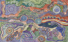 Load image into Gallery viewer, "Pukara" Aboriginal art by Susan Umatji Tjitayi - close-up detail, 182cm x 116cm
