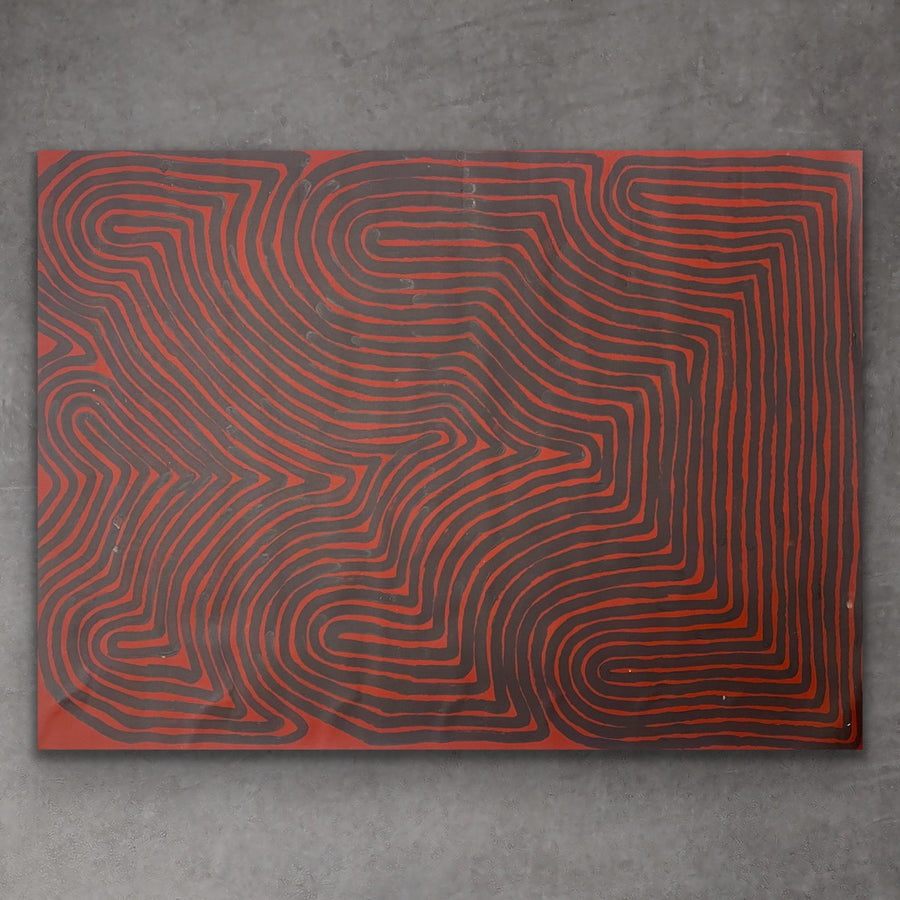 "Tingari" original Aboriginal painting by Ronnie Tjampitjinpa, 95cm x 60cm - authentic Indigenous Australian artwork