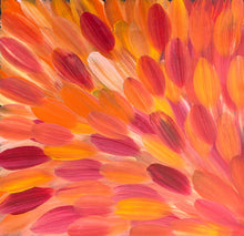 Load image into Gallery viewer, "Bush Medicine Leaves" original Aboriginal painting by Roseanne Morton Petyarre, 60cm x 59cm - authentic Indigenous Australian artwork
