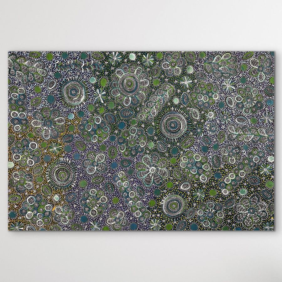 "My Country" original Aboriginal painting by Belinda Golder Kngwarreye, 140cm x 97cm - authentic Indigenous Australian artwork