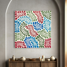 Load image into Gallery viewer, "Bended Leaves (Watiya Tjuta)" Debra Nangala McDonald 150cm x 147cm in room setting
