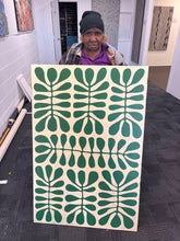Load image into Gallery viewer, "Acacia Leaves (Watiya Tjuta)" original Aboriginal painting by Debra Nangala McDonald, 120cm x 80cm - authentic Indigenous Australian artwork
