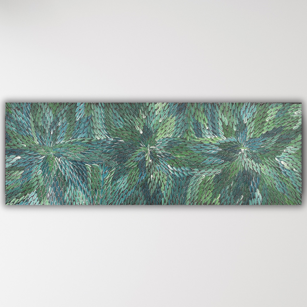 "Bush Medicine Leaves" Bernadine Johnson Kemarre 121cm x 41cm