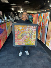 Load image into Gallery viewer, &quot;Bush Flowers&quot; Bernadine Johnson Kemarre 60cm x 61cm
