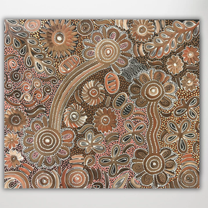 "Bush Flowers" Bernadine Johnson Kemarre 80cm x 69cm