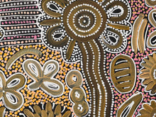 Load image into Gallery viewer, Close-up of a floral pattern with brown, pink, and orange colors.
