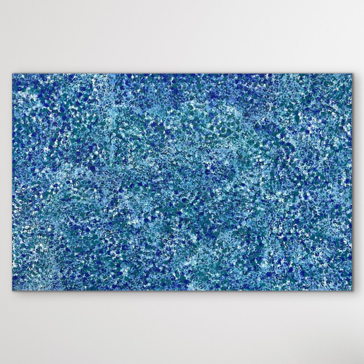 "Bush Plums" original Aboriginal painting by Bessie Pitjara, 150cm x 96cm - authentic Indigenous Australian artwork