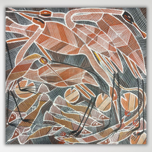 Load image into Gallery viewer, "Billabong Story" Eddie Blitner 59cm x 59cm
