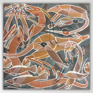 "Billabong Story" Eddie Blitner 60cm x 59cm