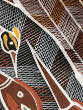 Load image into Gallery viewer, "Billabong Story" original Aboriginal painting by Eddie Blitner, 89cm x 63cm - authentic Indigenous Australian artwork
