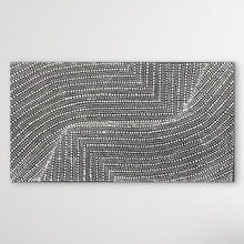 Load image into Gallery viewer, Full view black and white Aboriginal Art
